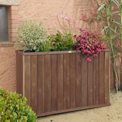 Design High Rectangular Wooden Planter